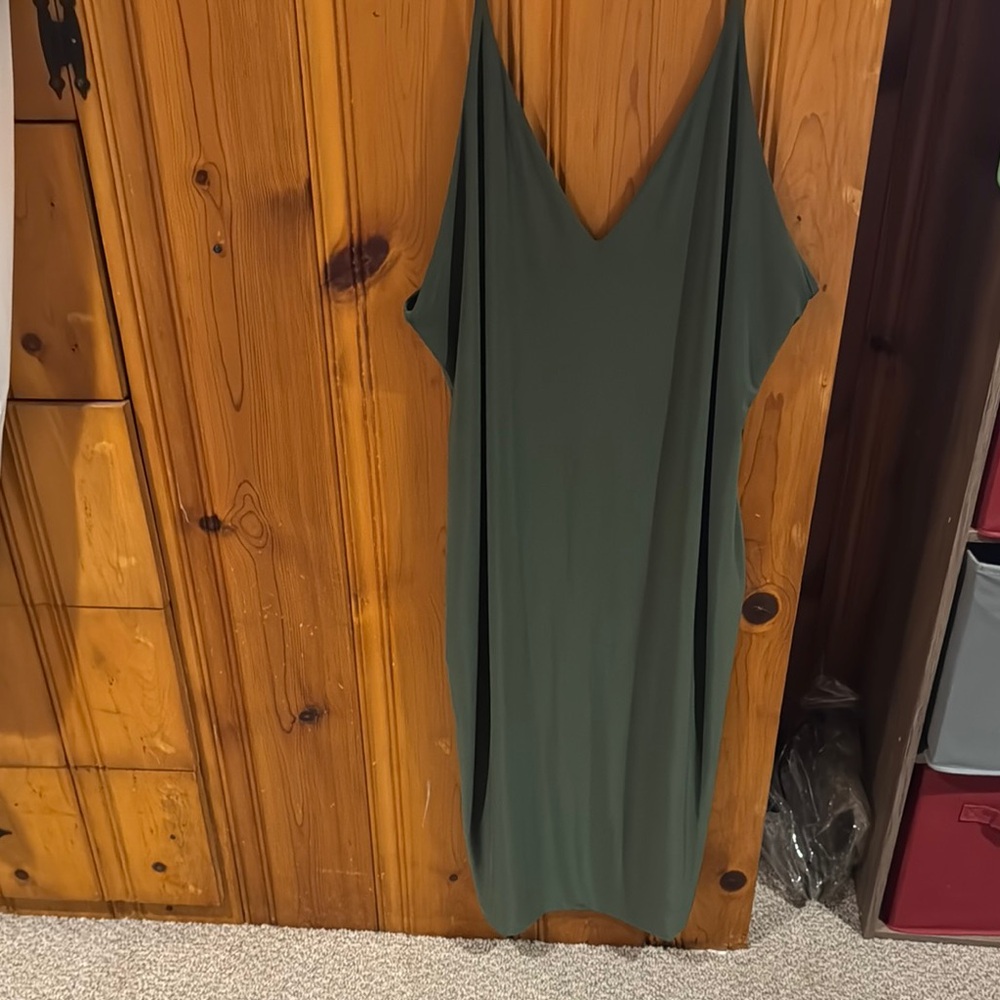 Elegant Green Slip Dress